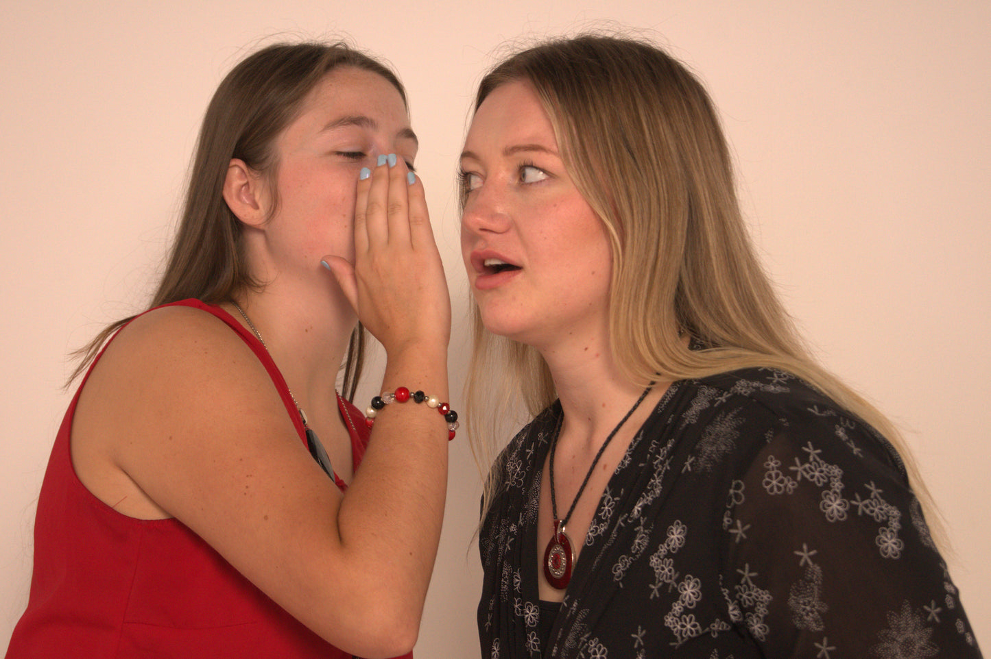 Red & Silver Bullseye Pendant Necklace with Earrings | Statement Set