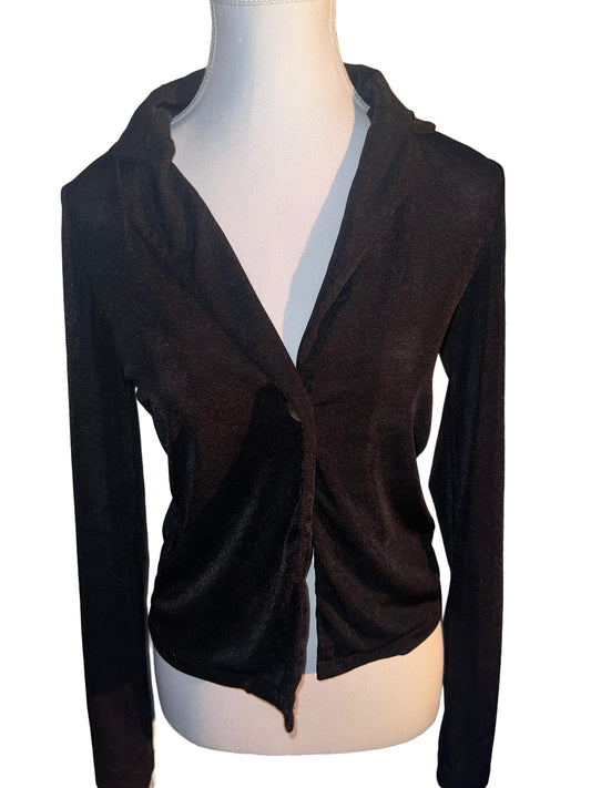 Simple Black Cardigan