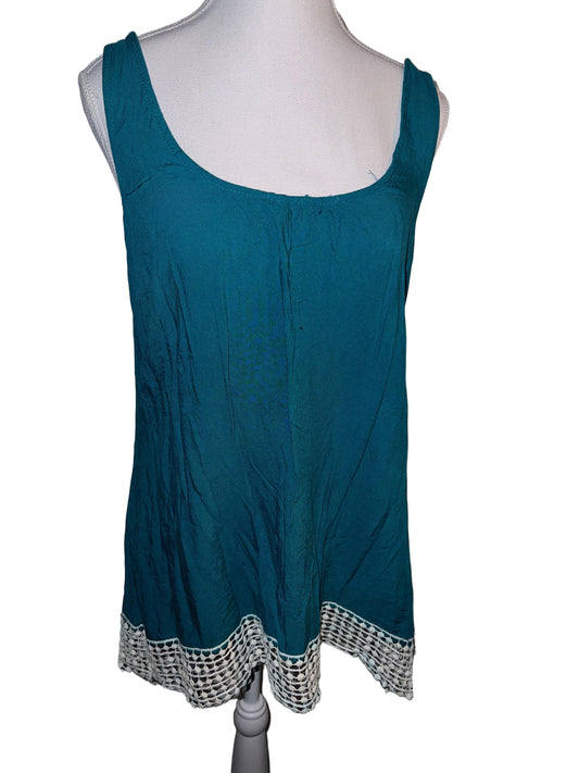 Turquoise Boho Top