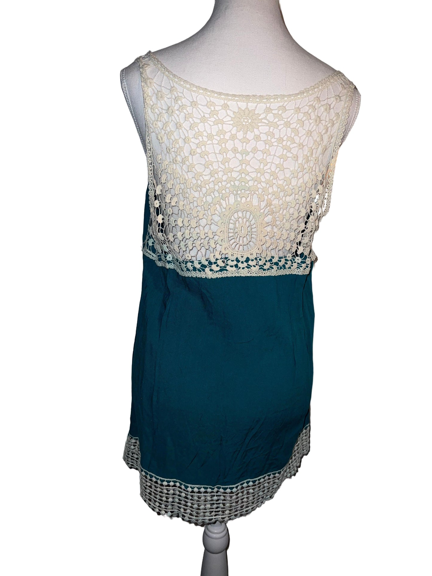 Turquoise Boho Top