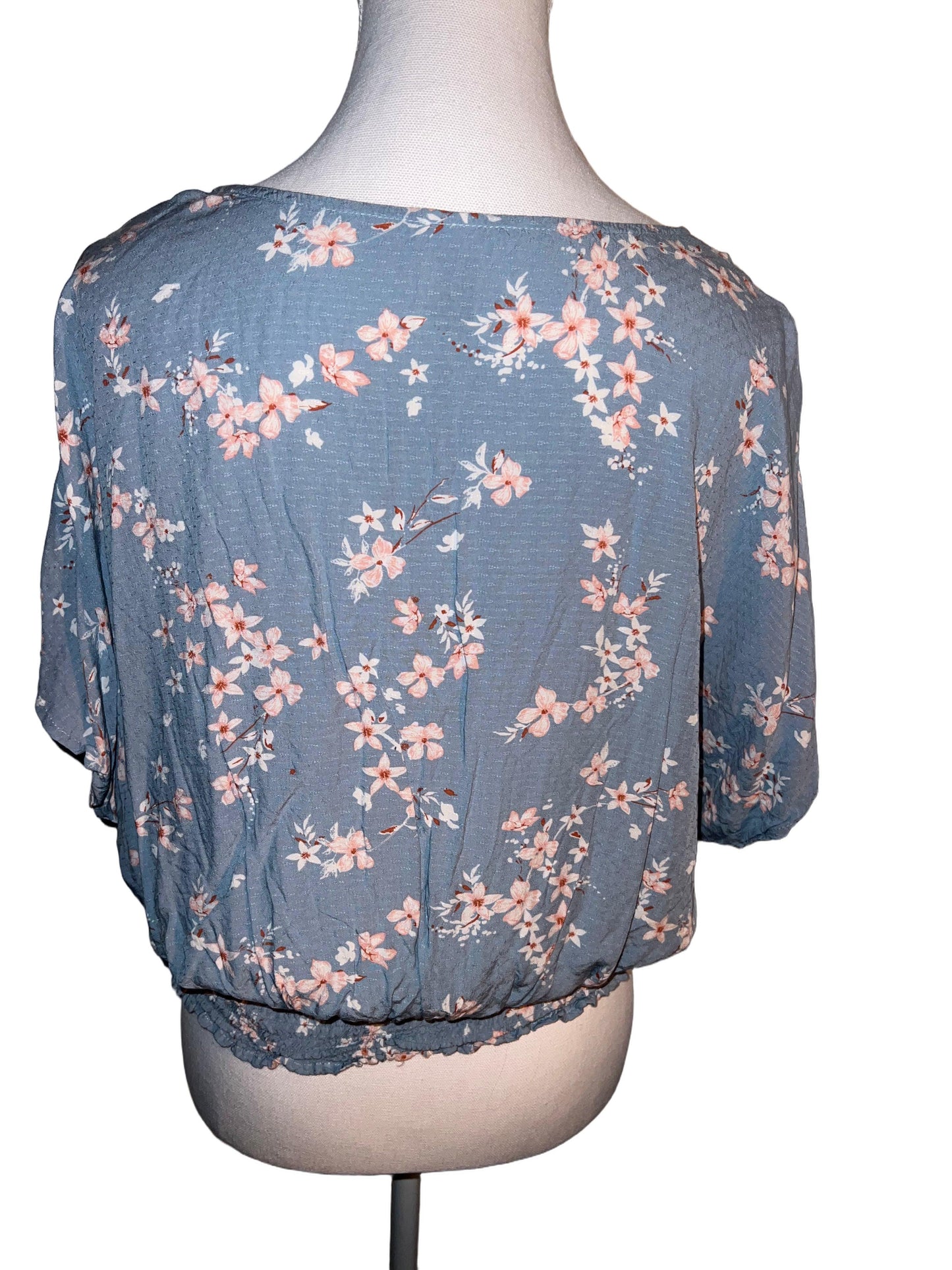 Floral scrunch top