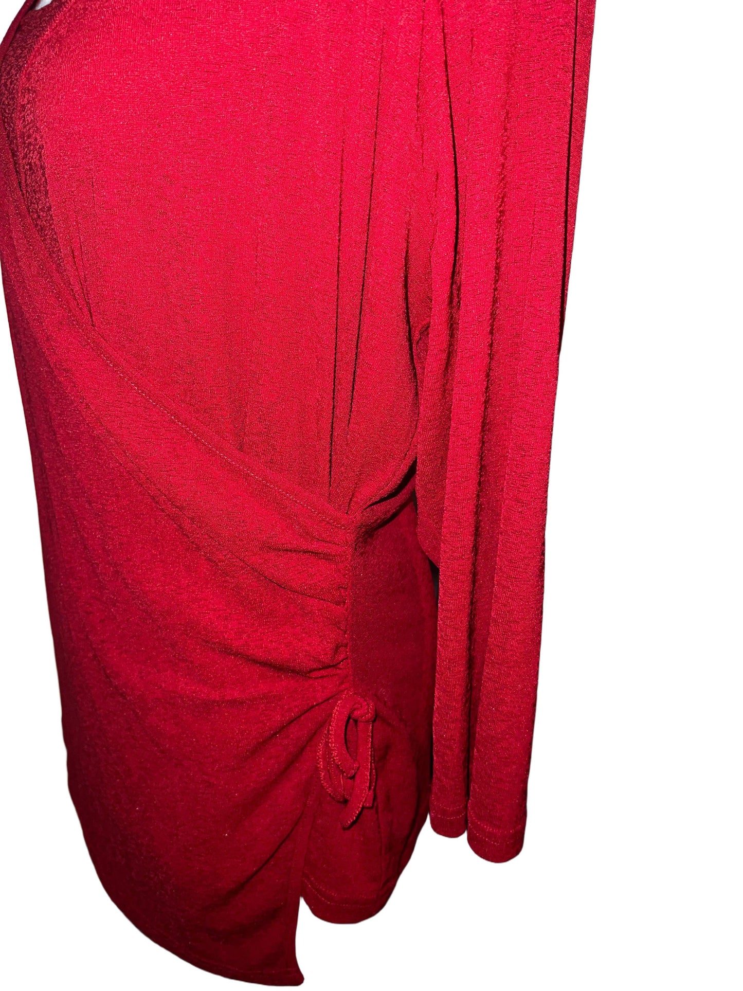 Side-tie long sleeve top