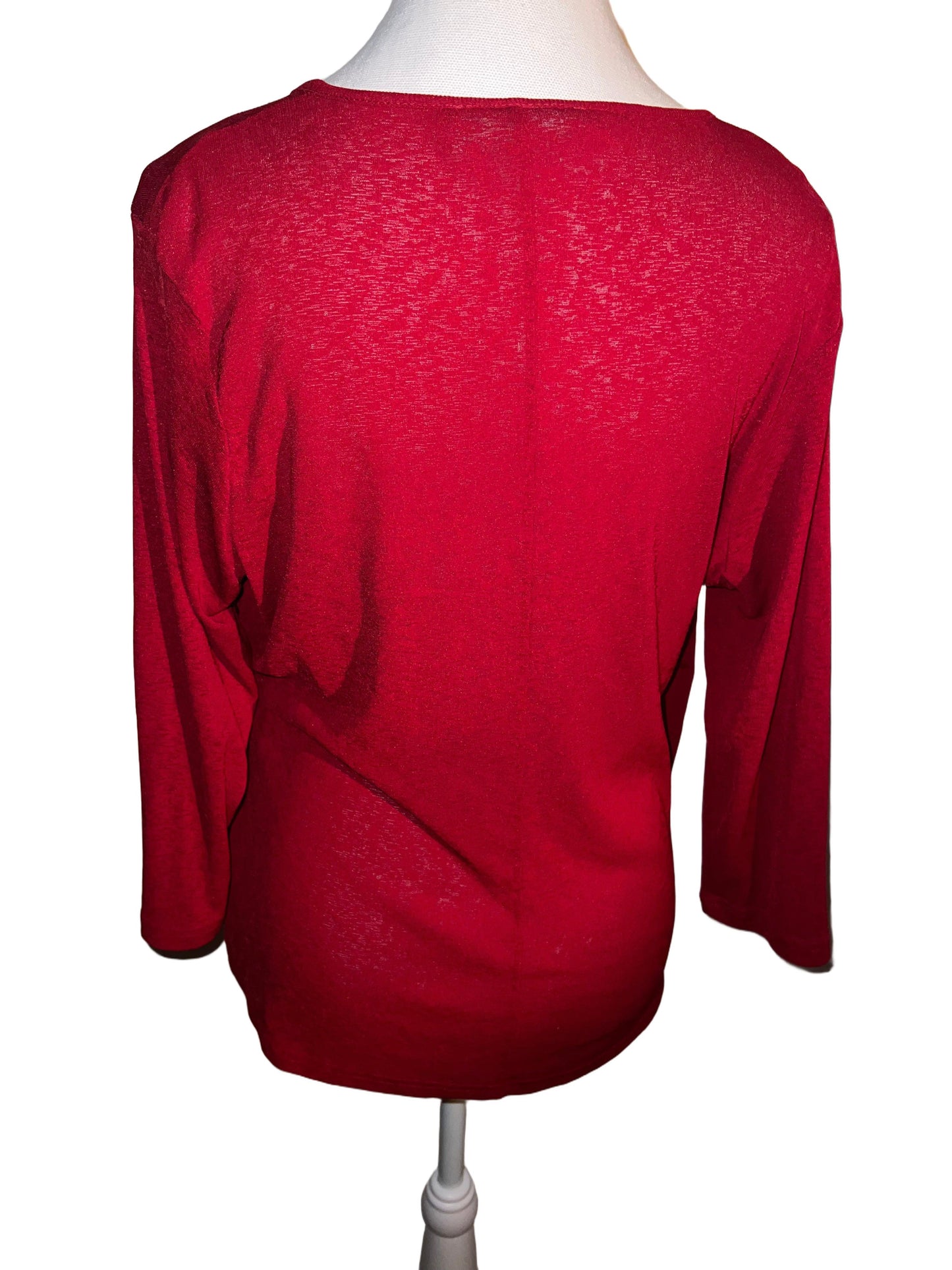 Side-tie long sleeve top