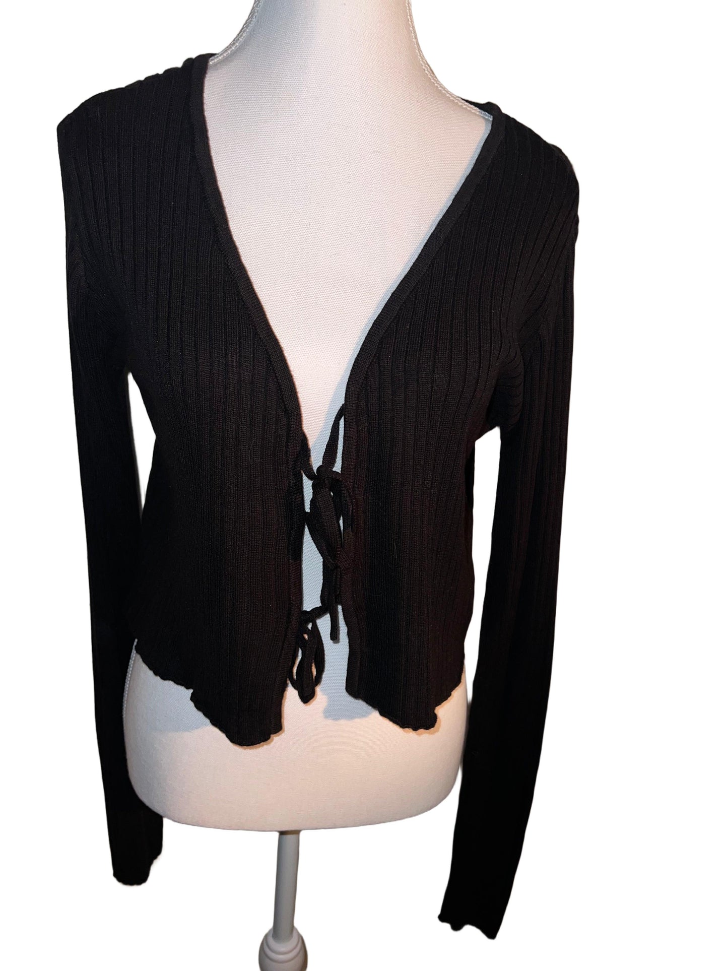 Front-tie cardigan