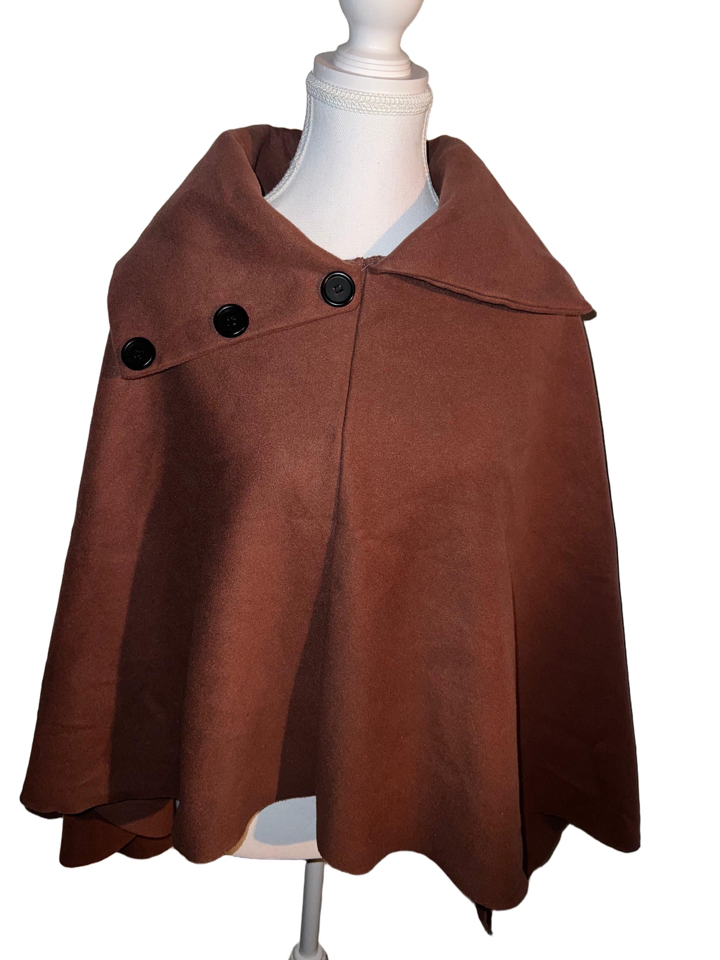 Brown poncho