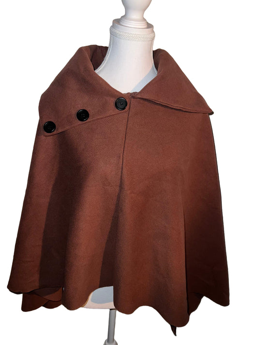Brown poncho