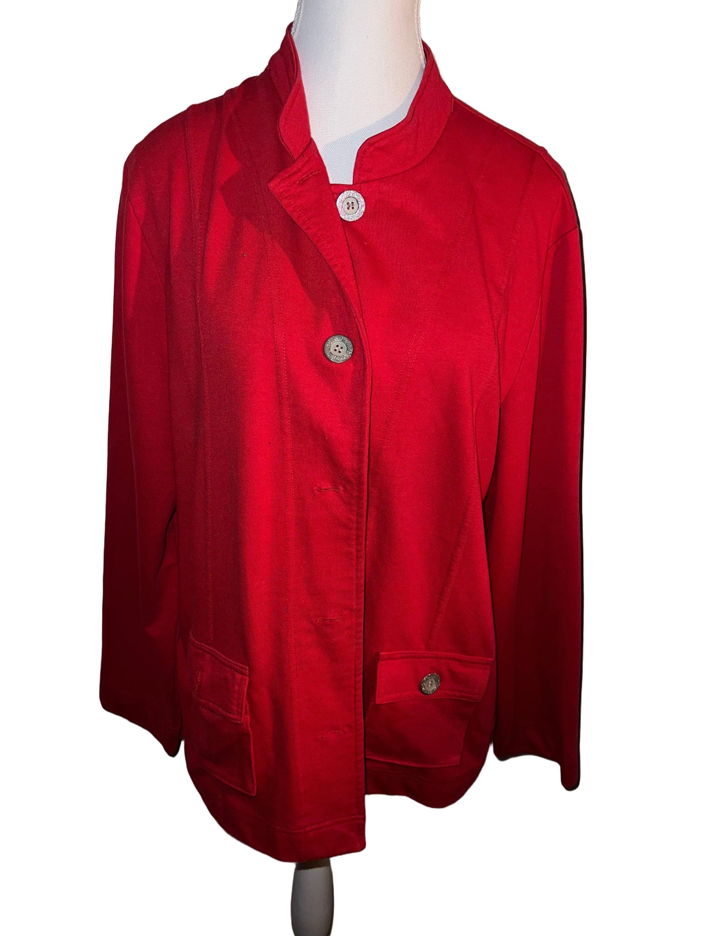 Red Jacket with Silver Buttons