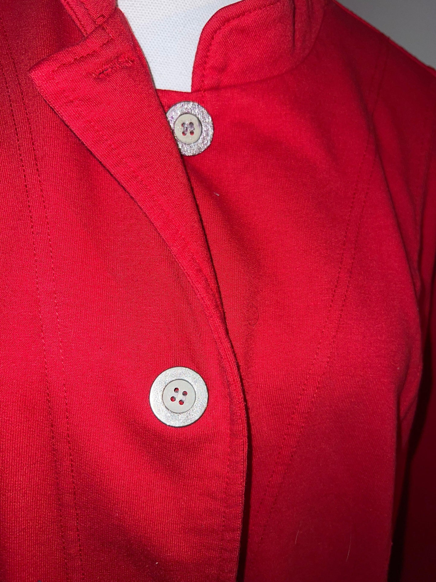 Red Jacket with Silver Buttons