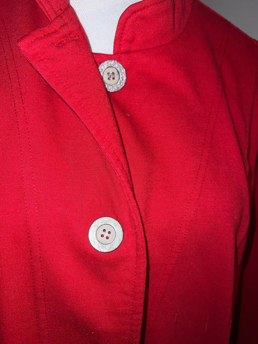Red Jacket with Silver Buttons
