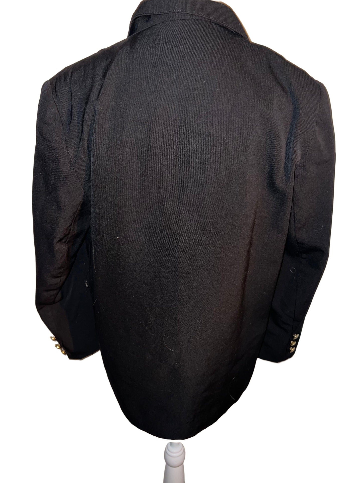 Black Blazer with Gold Buttons