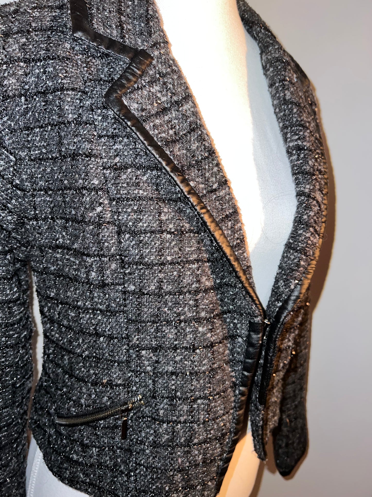 Glittery Cropped Blazer