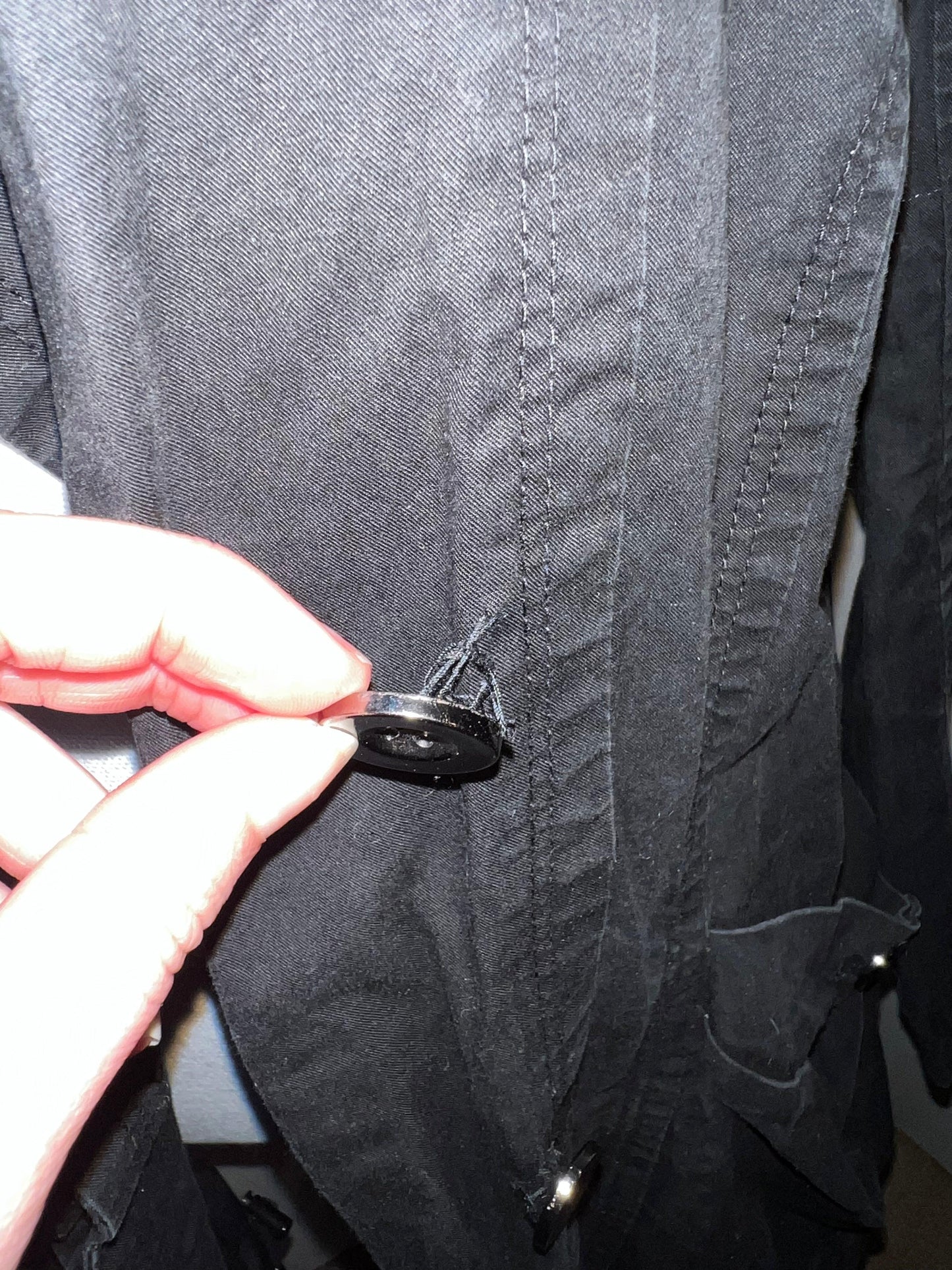Black Coat with Belt