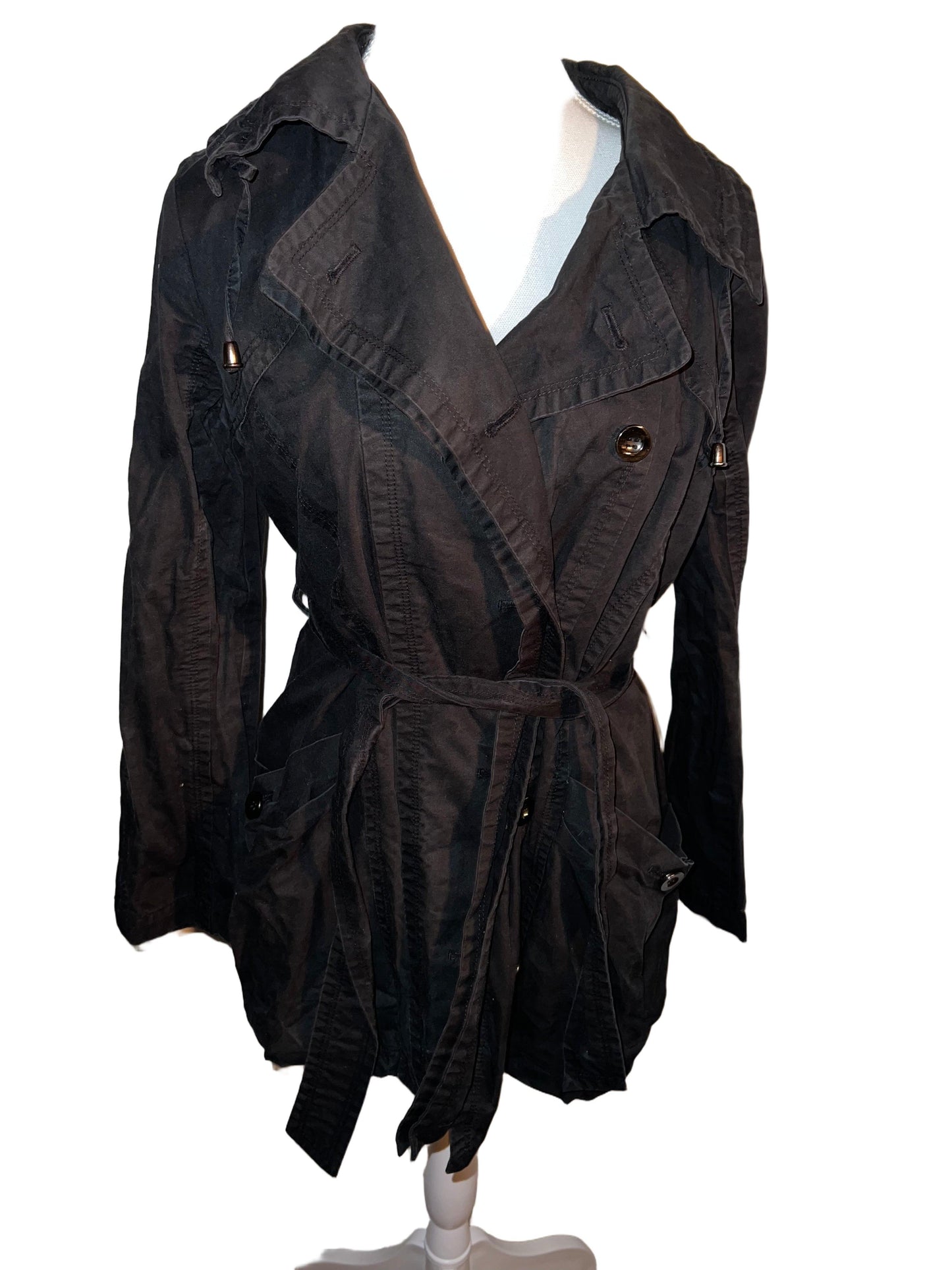 Black Coat with Belt