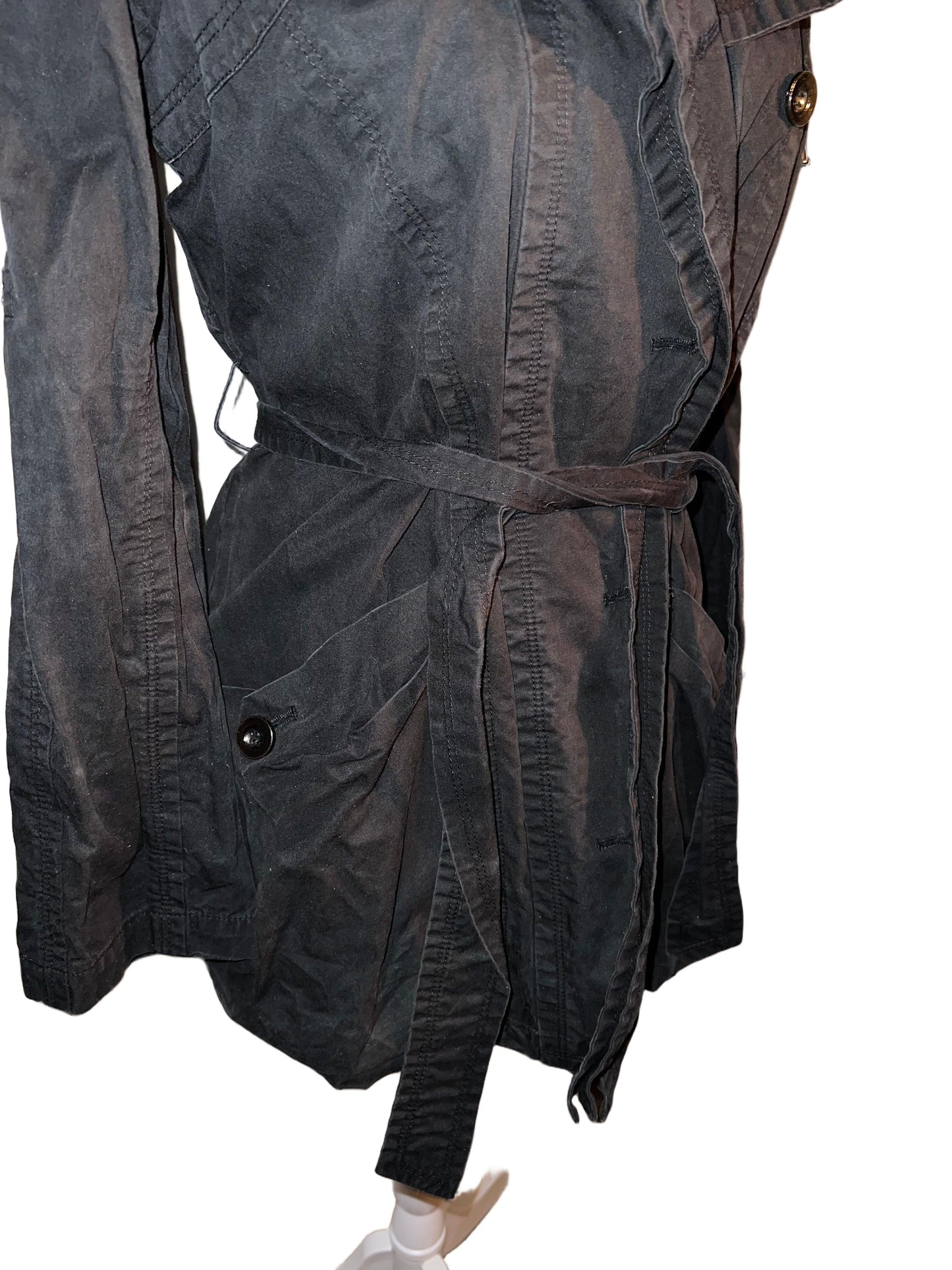 Black Coat with Belt