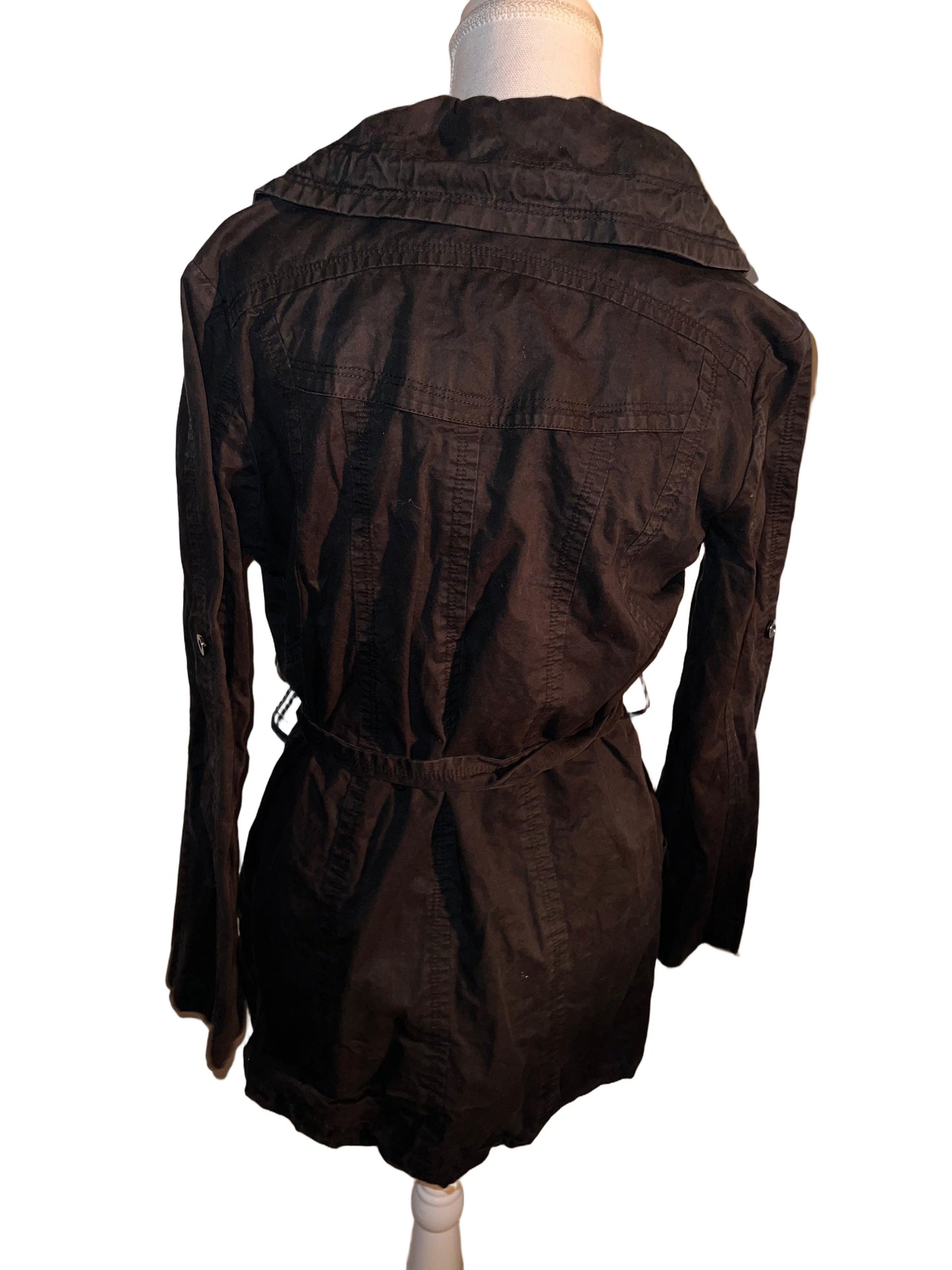 Black Coat with Belt