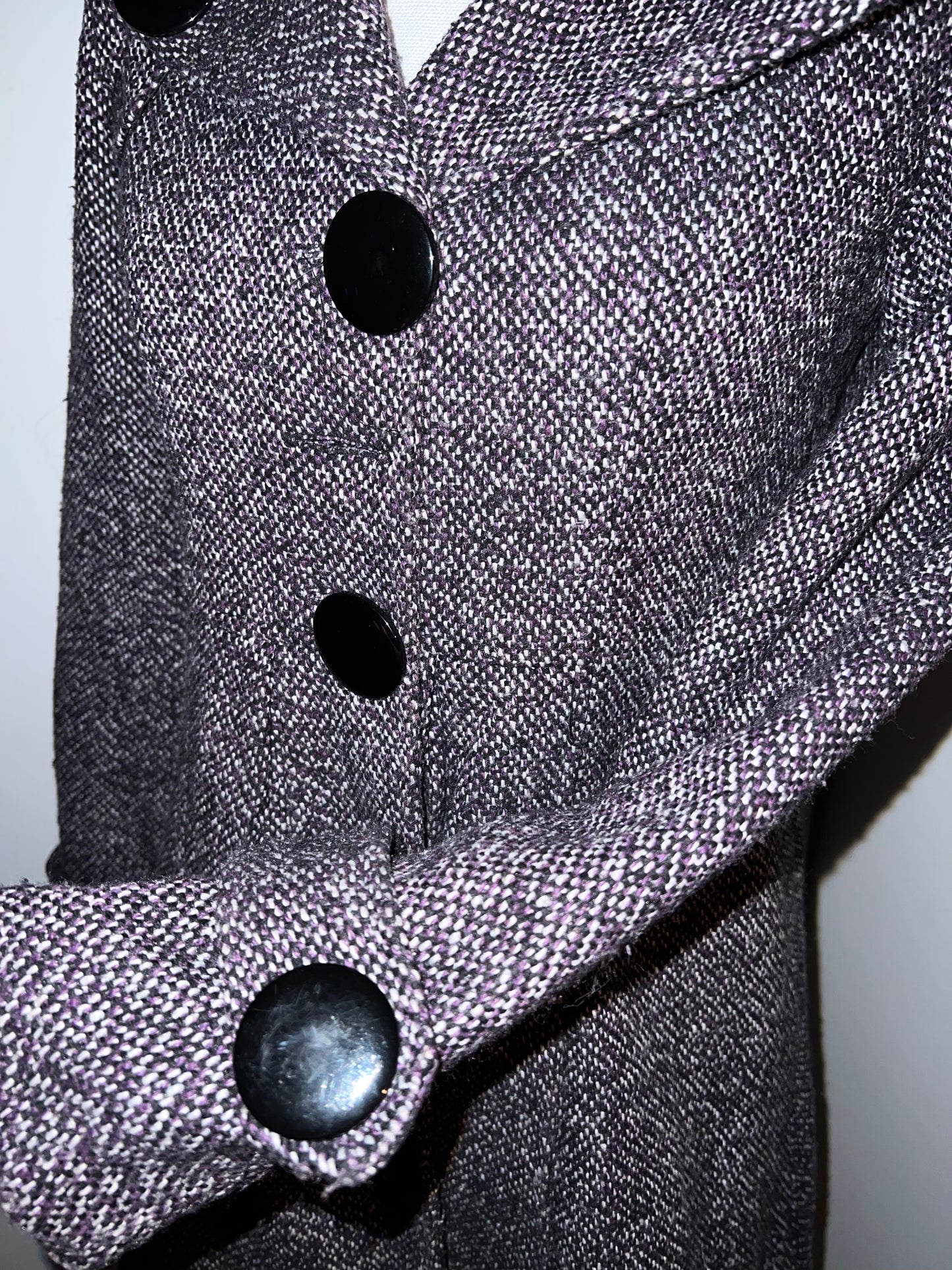 Grey/Purple Long Coat