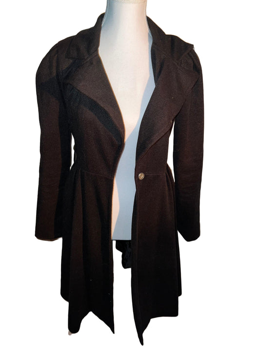 Black Flared Coat