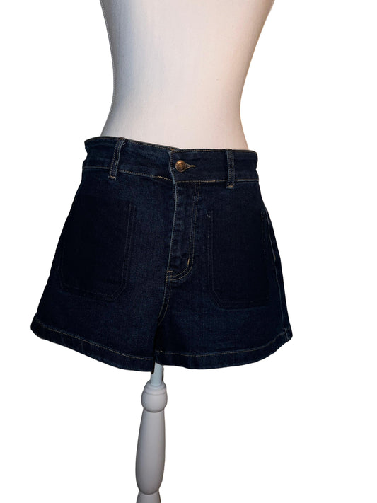 Dark Wash Denim Shorts