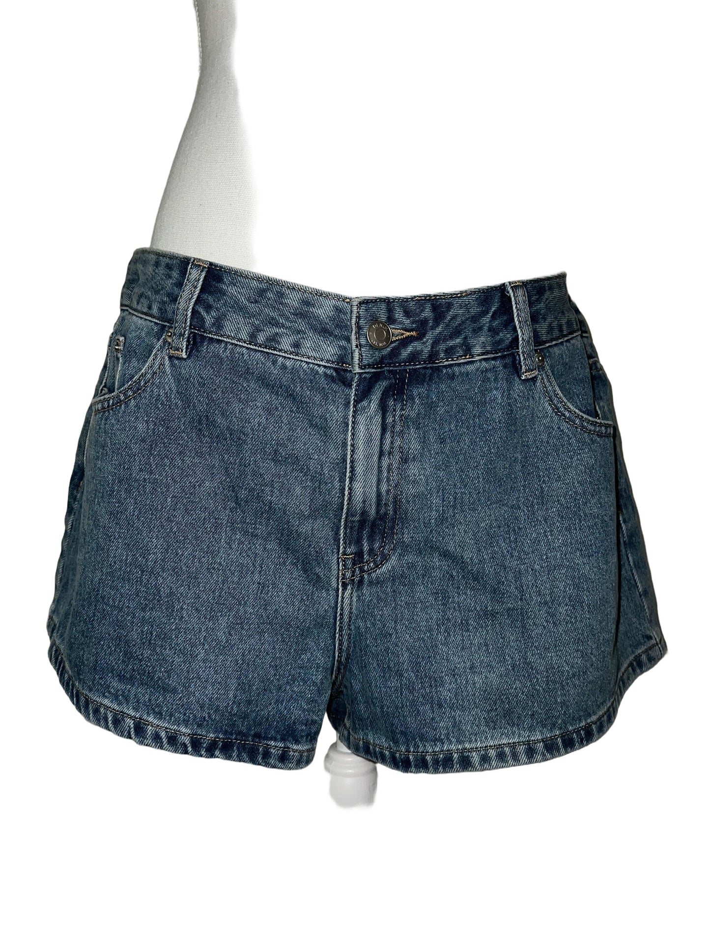 Mid Wash Basic Shorts